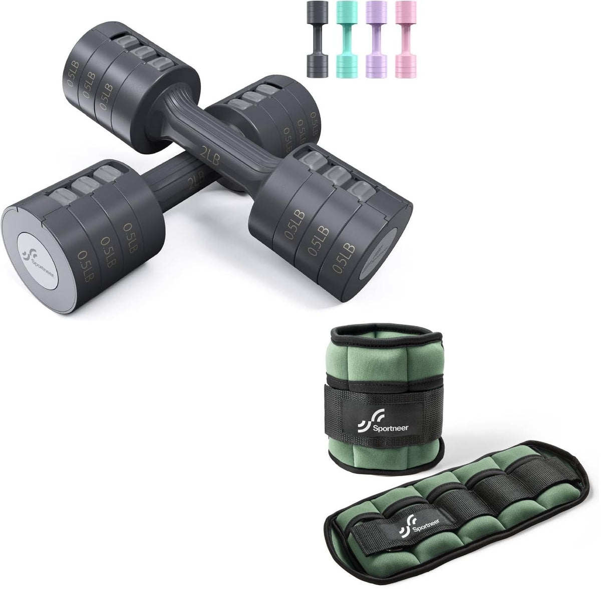Adjustable Dumbbells Hand Weights Set O1952