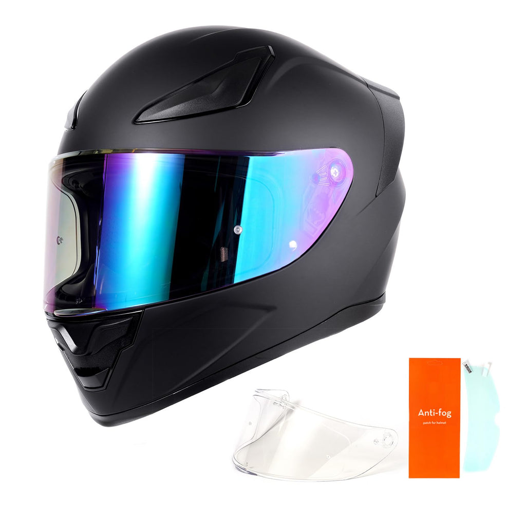 DOT Full Face Motorcycle Helmet Matte Black S914934
