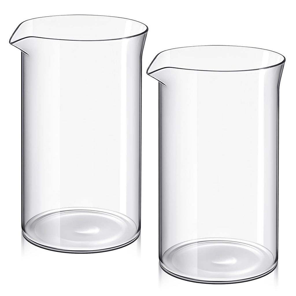 2 Pcs Borosilicate Glass French Press Replacement, 34 oz D43187