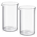 2 Pcs Borosilicate Glass French Press Replacement, 34 oz D43187
