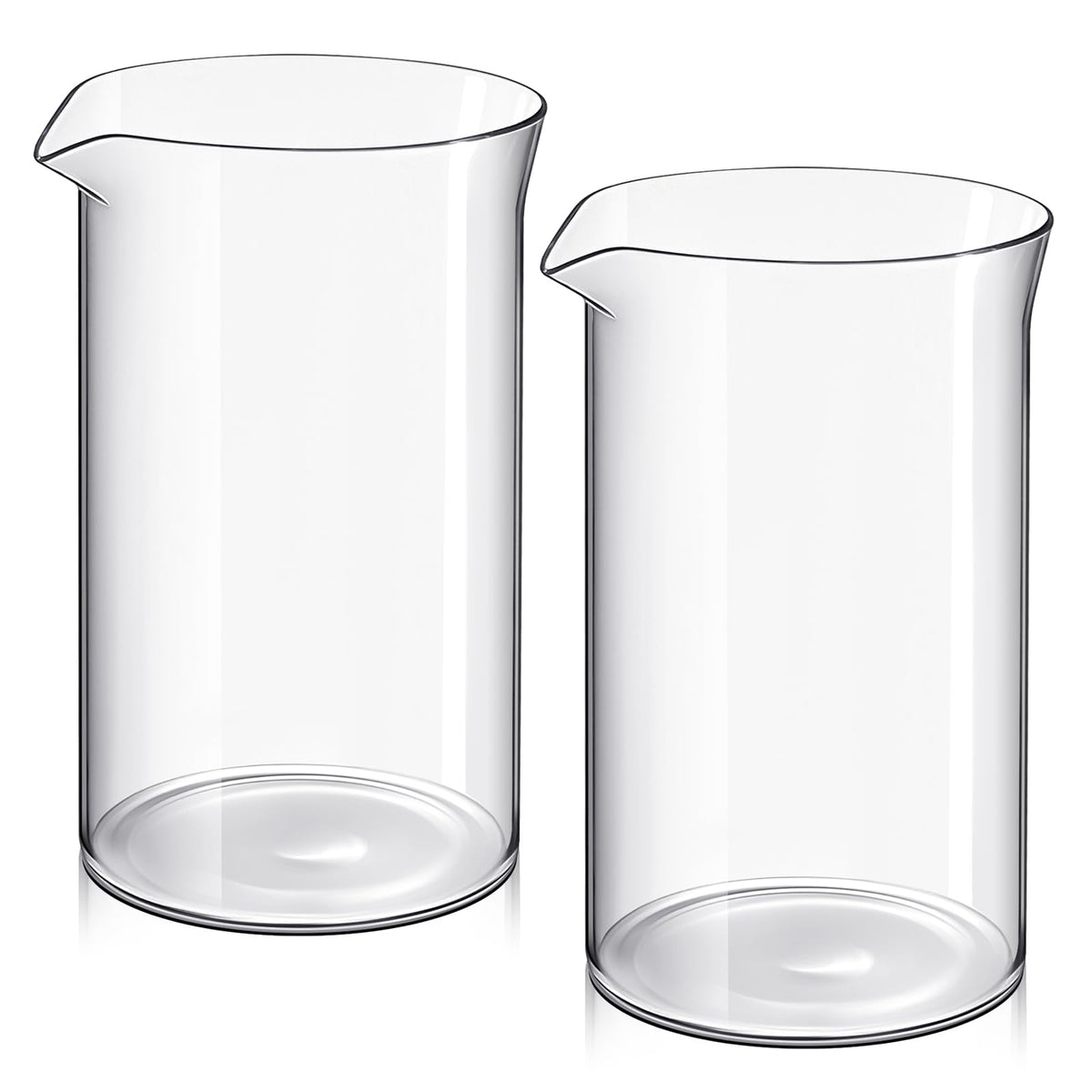 2 Pcs Borosilicate Glass French Press Replacement, 34 oz D43187