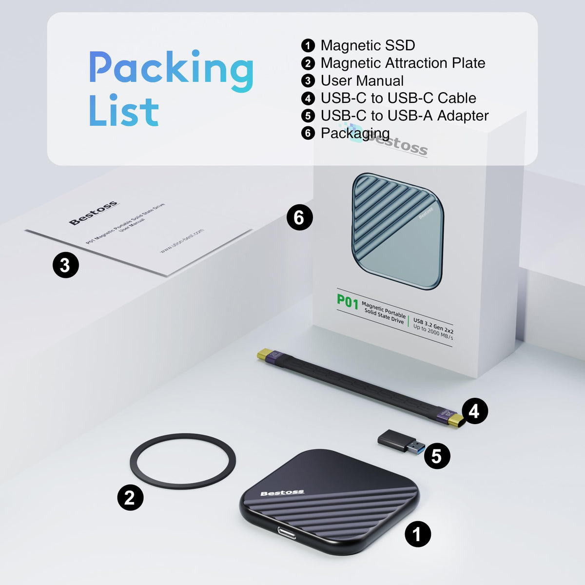 512GB Portable Magnetic SSD J4067
