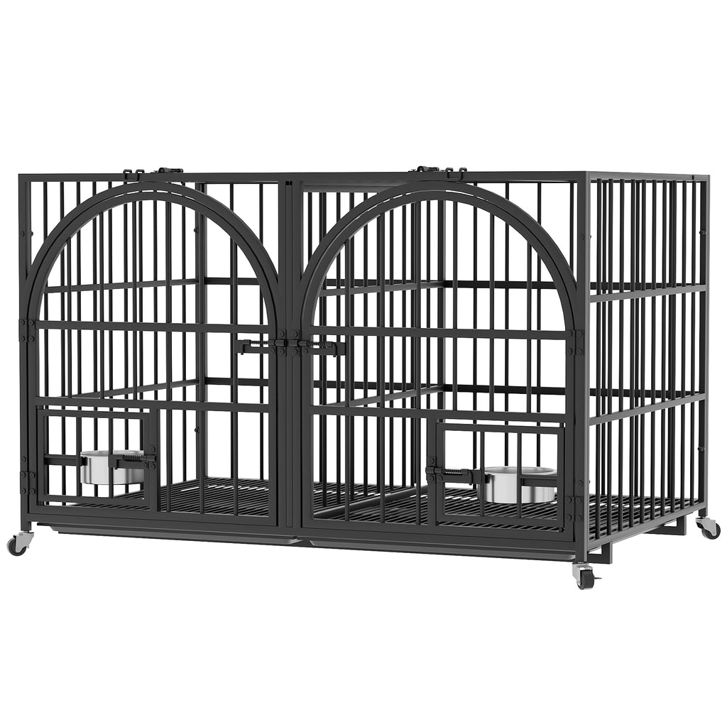 42" Heavy Duty Metal Dog Crate with Divider Q500915