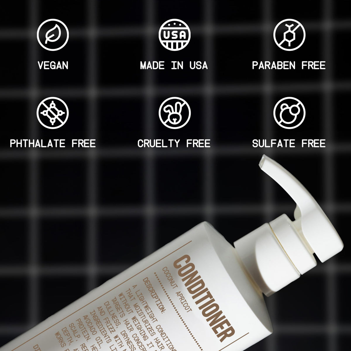 Shampoo and Conditioner Bundle Coconut Apricot 16 oz J701