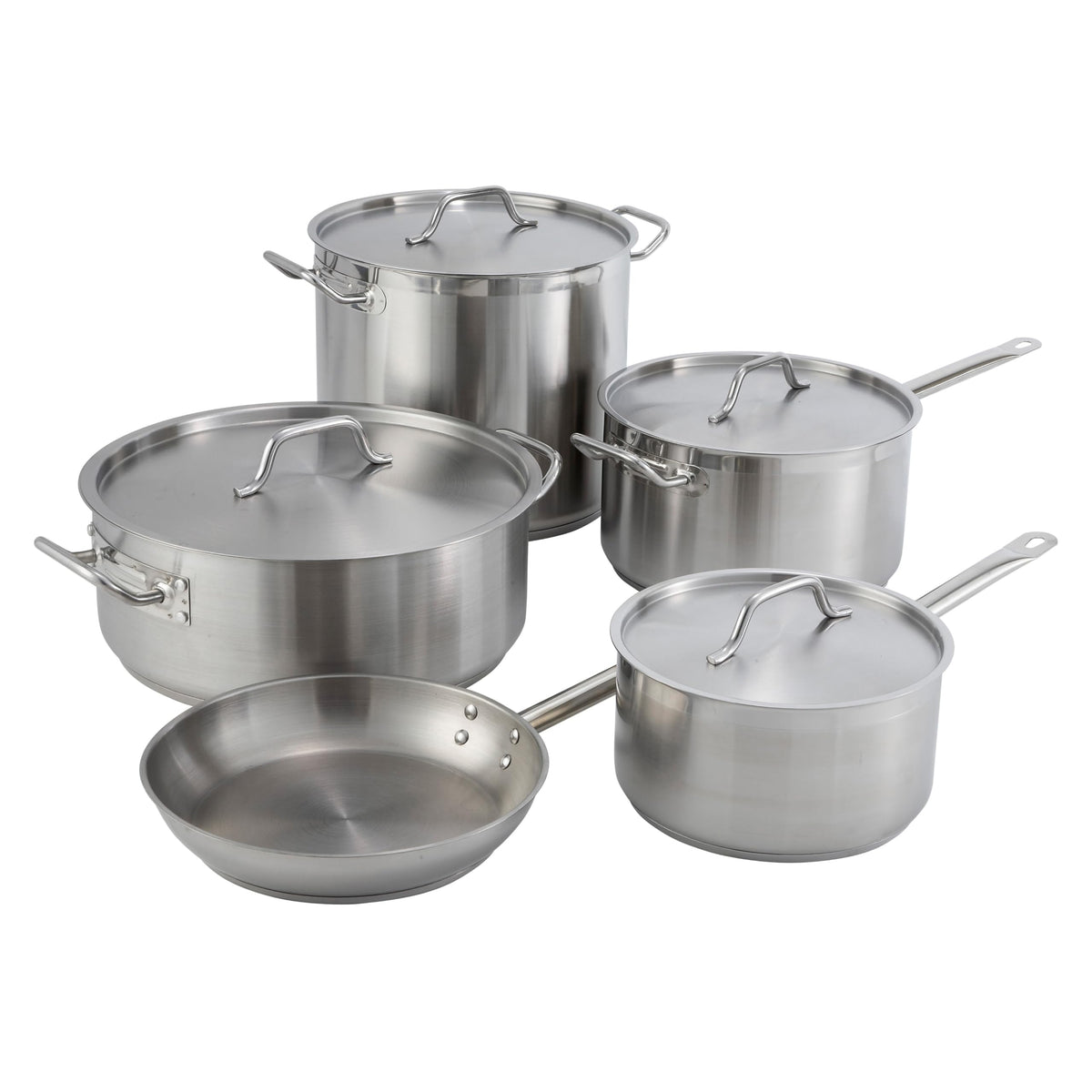30 qt Stainless Steel Brazier with Lid J873431