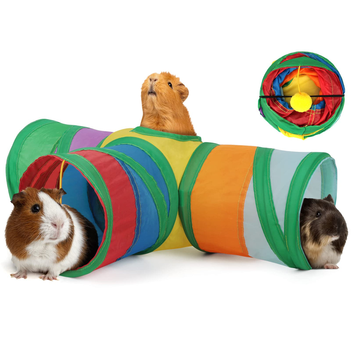 5.9" Collapsible 3 Way Small Animal Tunnel T557