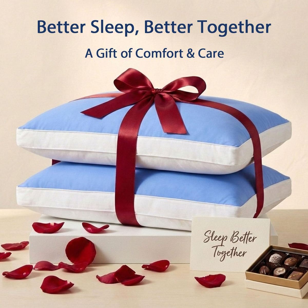 King Size Set of 2 Down Alternative Bed Pillows L8235