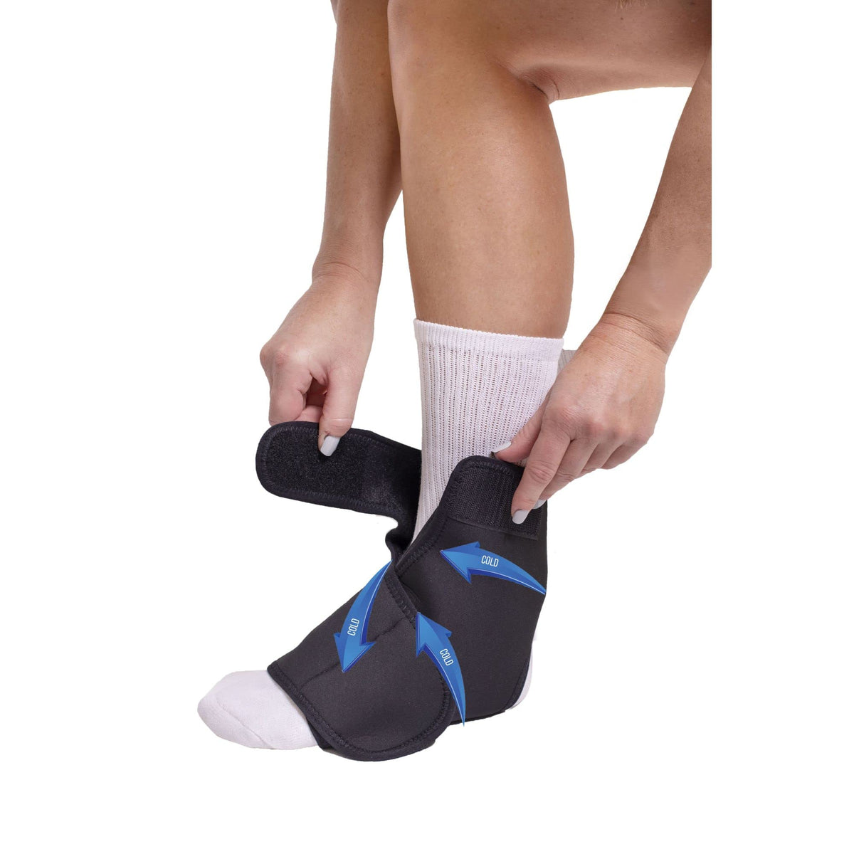 Ultra Light Short Full Shell Walking Boot + Ankle & Foot Reusable Ice Pack A667