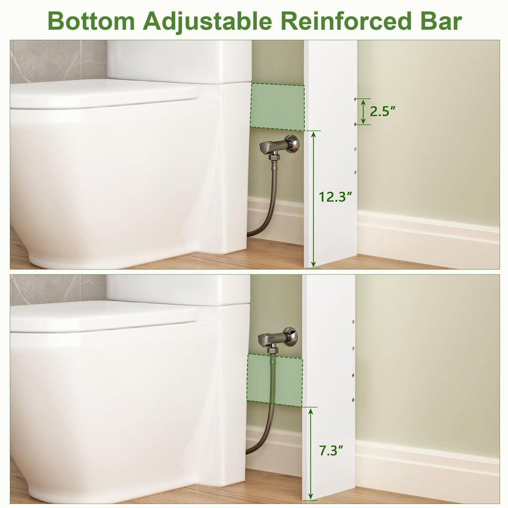 White Over The Toilet Storage Cabinet V5946