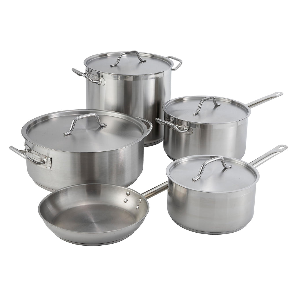 30 qt Stainless Steel Brazier with Lid J873431