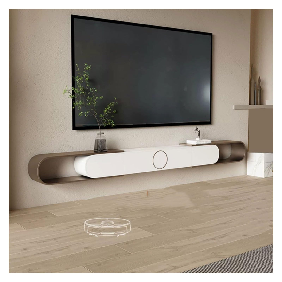 Expandable Wall Mounted TV Stand with Storage T7592