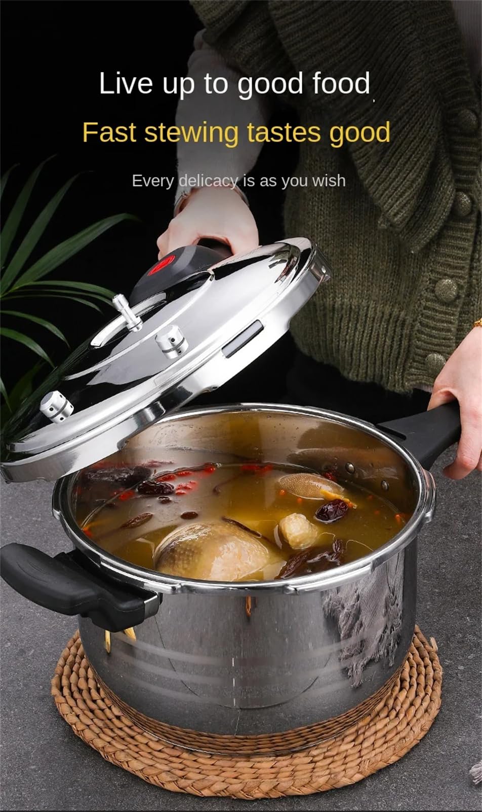 Stainless Steel 12.3L Pressure Cooker N651