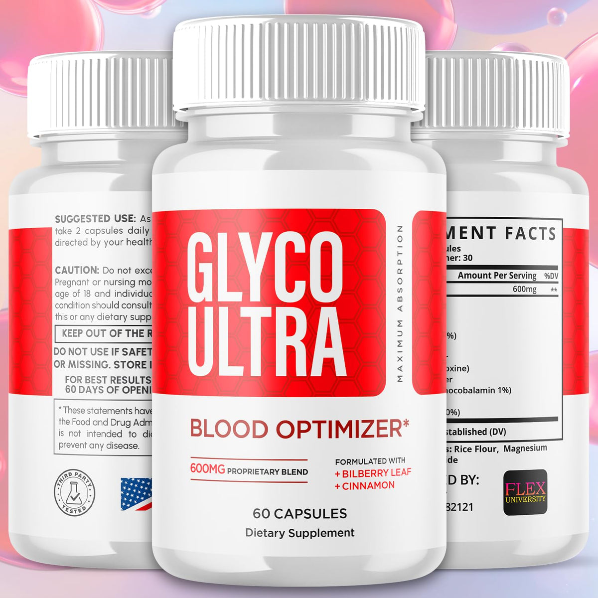 3 Pack 180 Capsules Supplement G209
