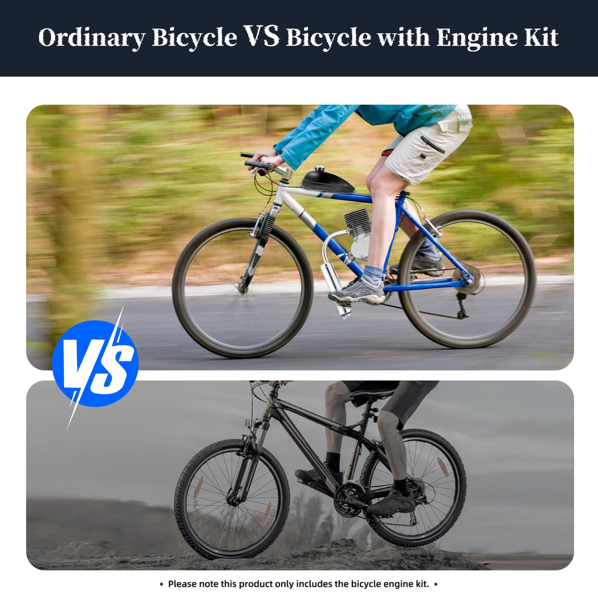 100cc 2 Stroke Bicycle Engine Kit with CDI Ignition 36-Tooth Sprocket K5622