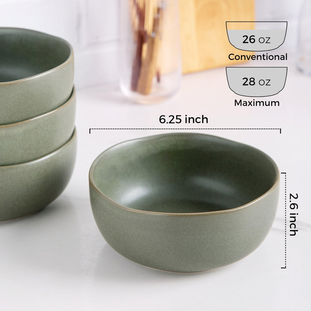 28oz Stoneware Cereal Bowls Set of 4 S105662