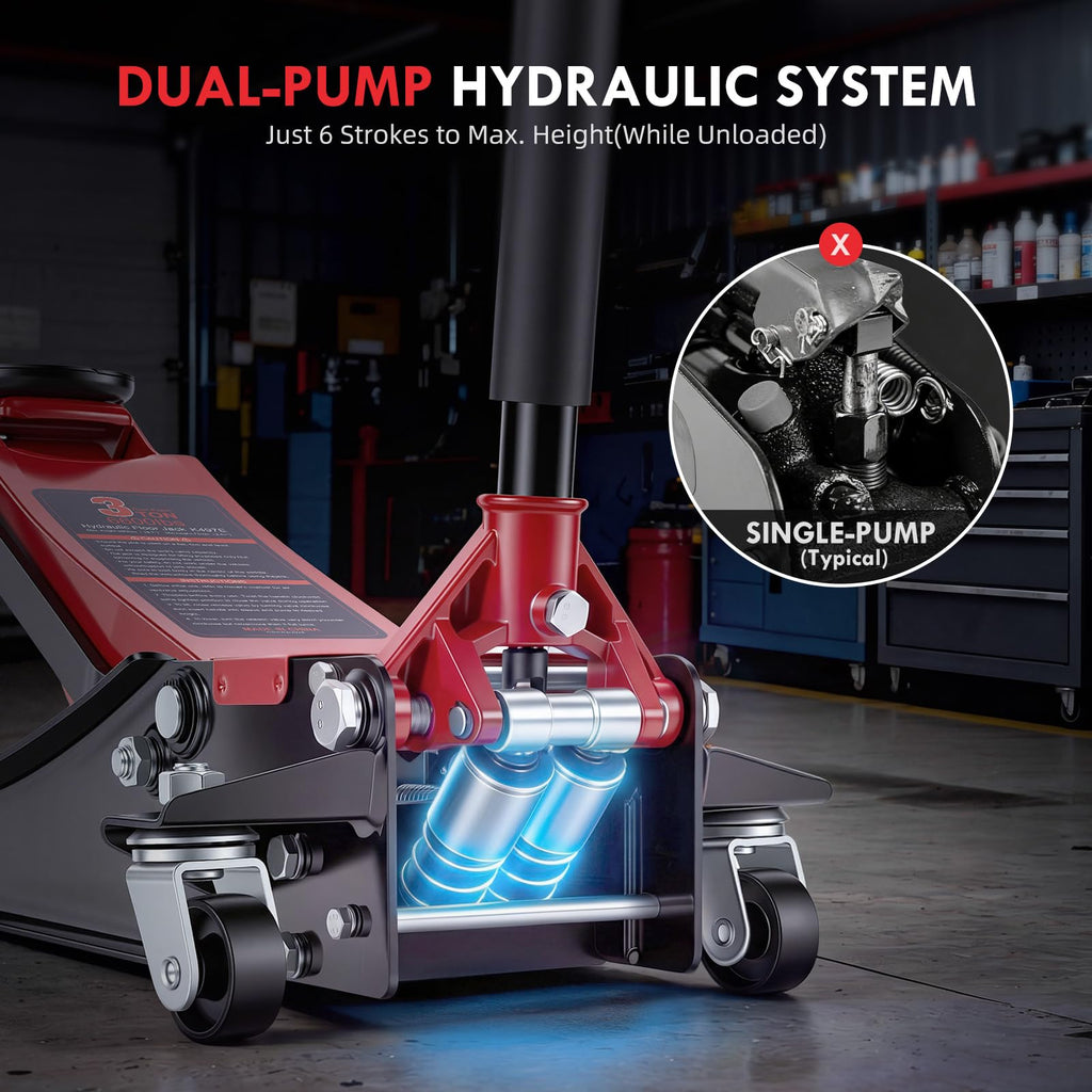 3 Ton Low Profile Hydraulic Floor Jack O374345