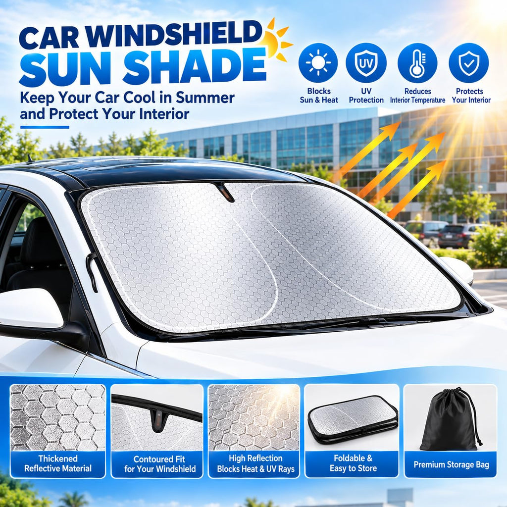Car Windshield Sun Shade Graphene UV Protection F378