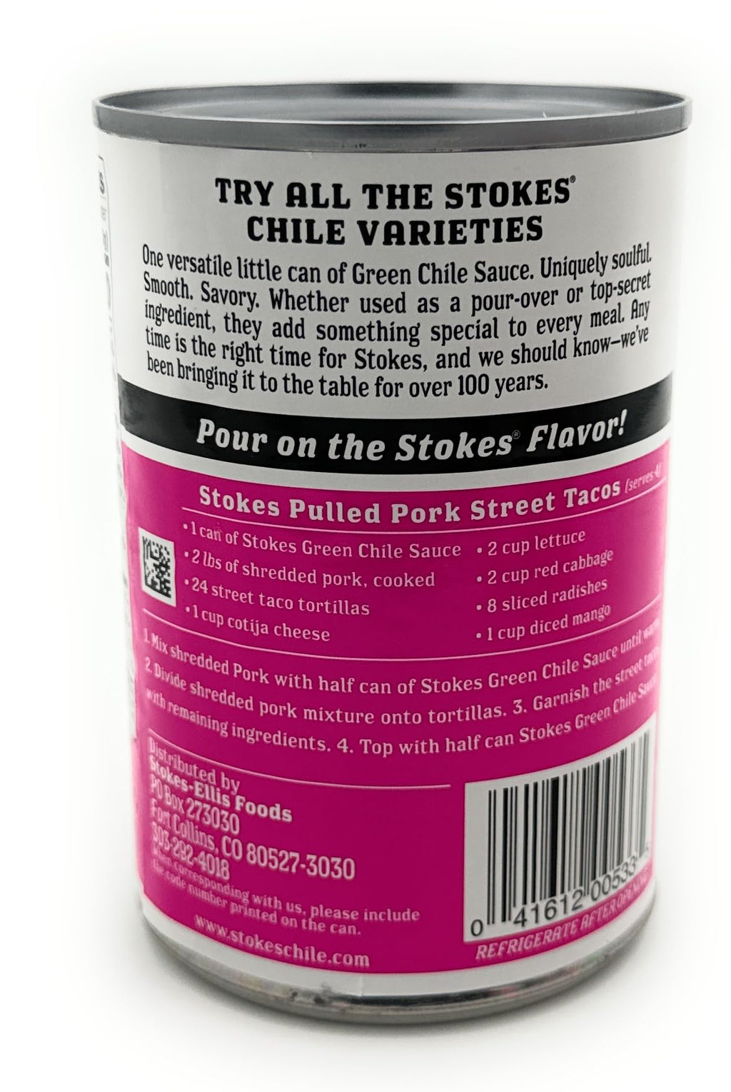 Green Chile Sauce with Pork and Jalapenos Pack of 6 N92808