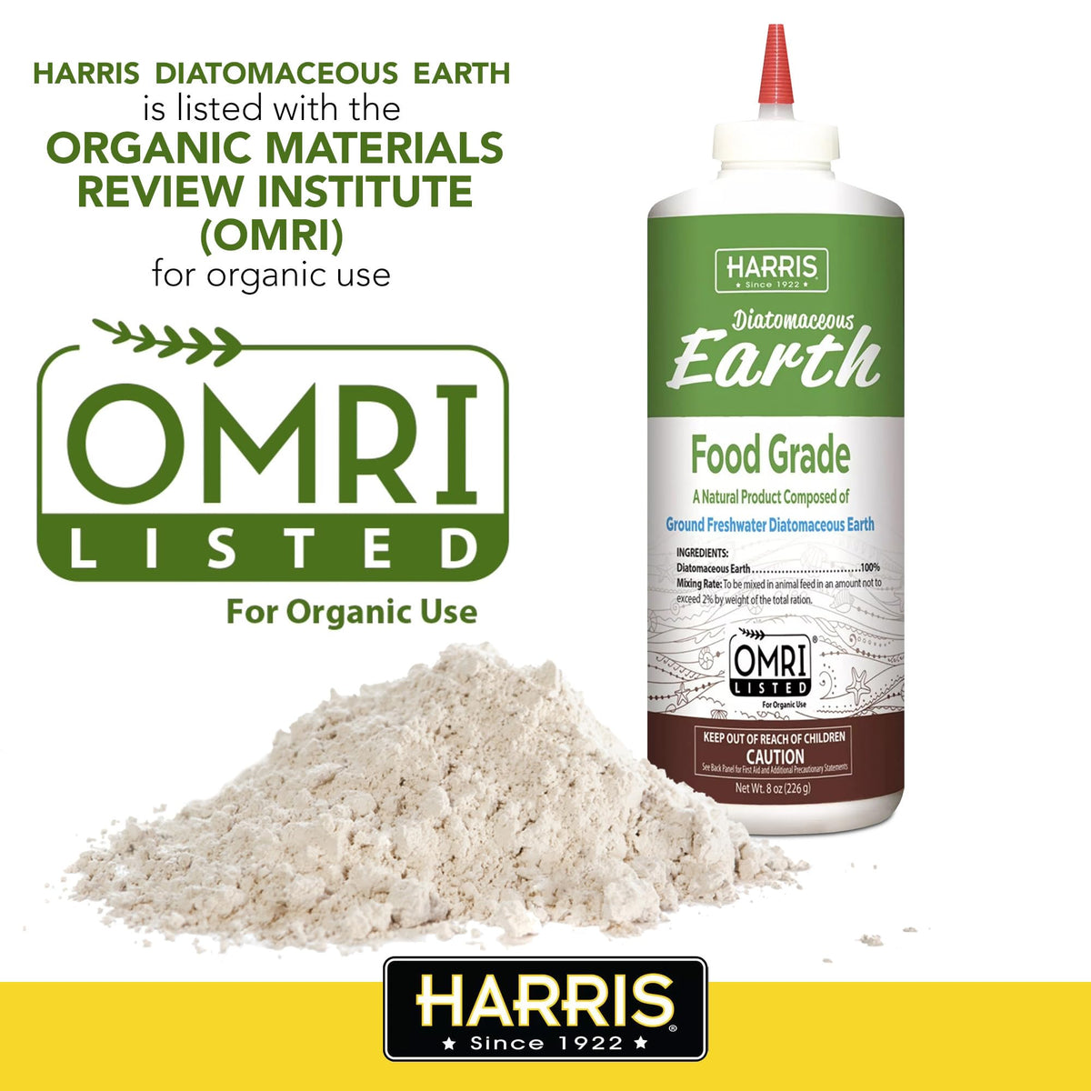 Diatomaceous Earth Food Grade Half Pound T3315