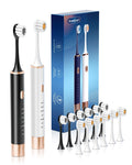 2 Pack Electric Toothbrush with 12 Replacement Heads F40580