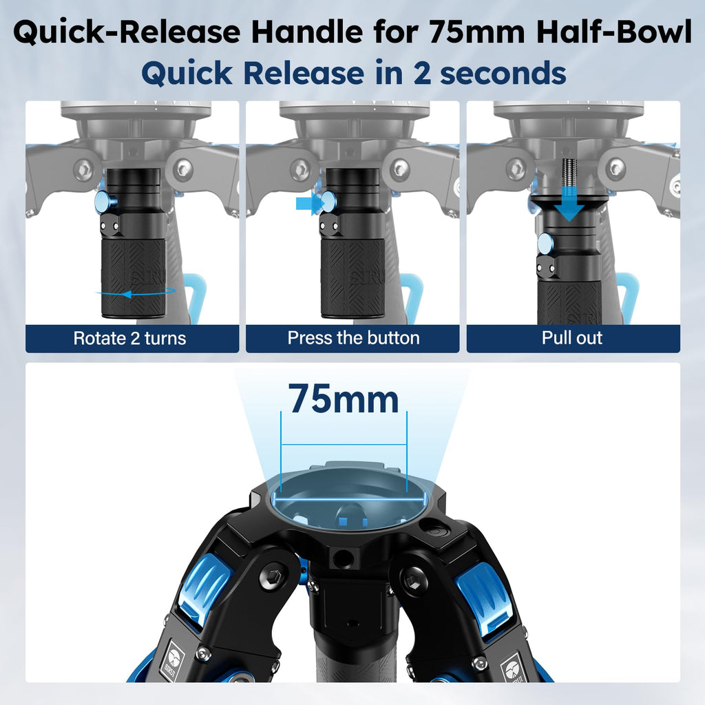 Carbon Fiber Video Tripod with Fluid Head P914048