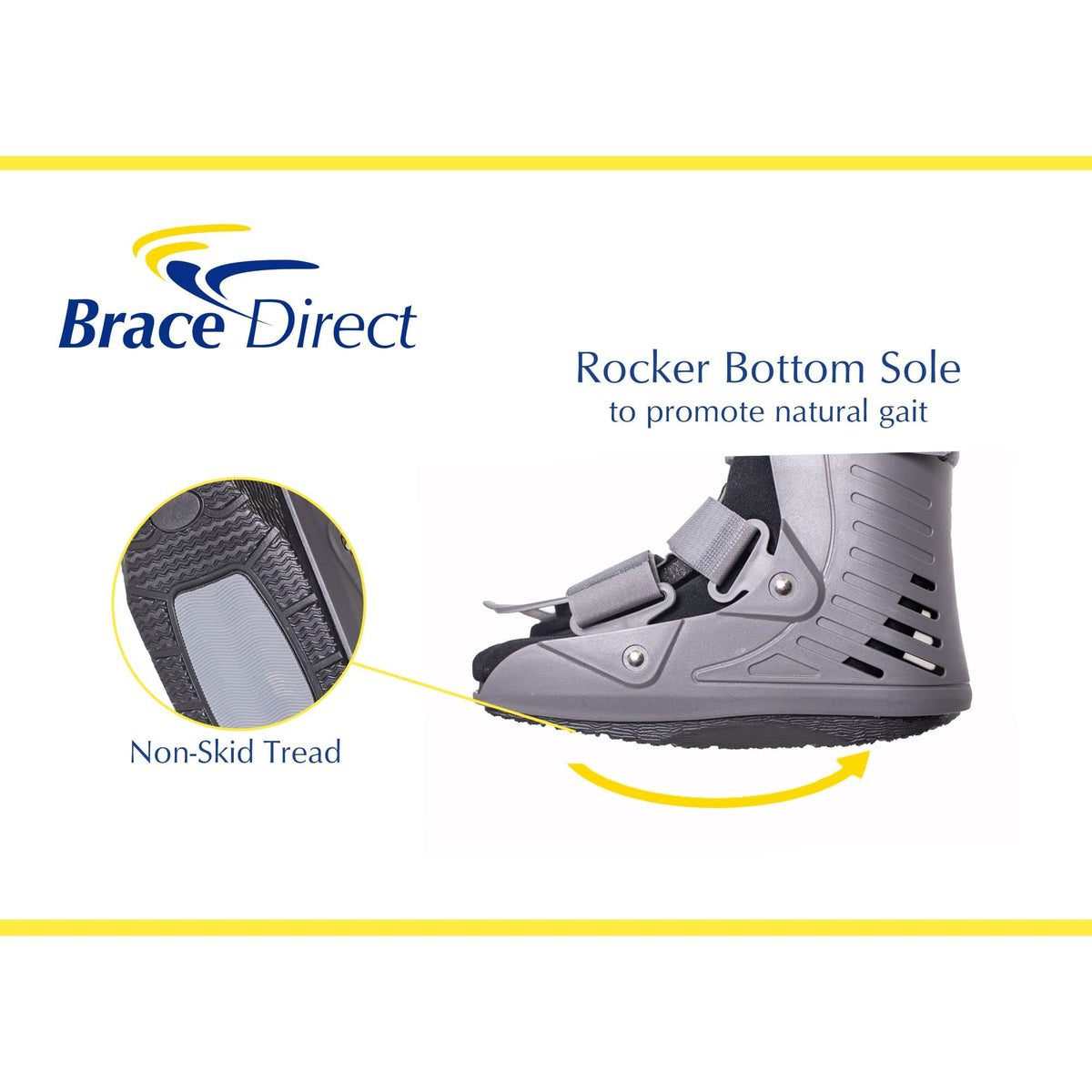 Ultra Light Short Full Shell Walking Boot + Ankle & Foot Reusable Ice Pack A667