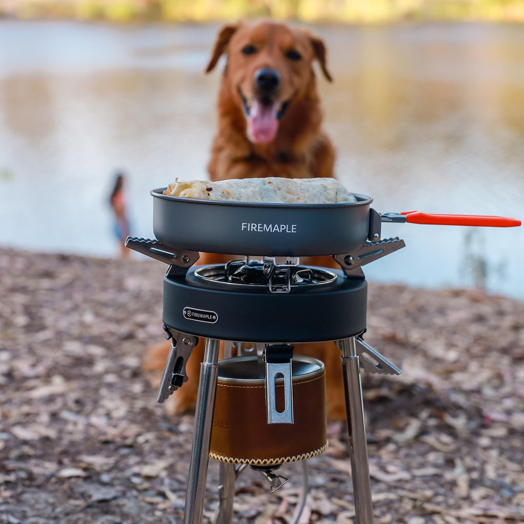 Camping Stove 4400W Gas Stove with Dual Preheating Tube X383