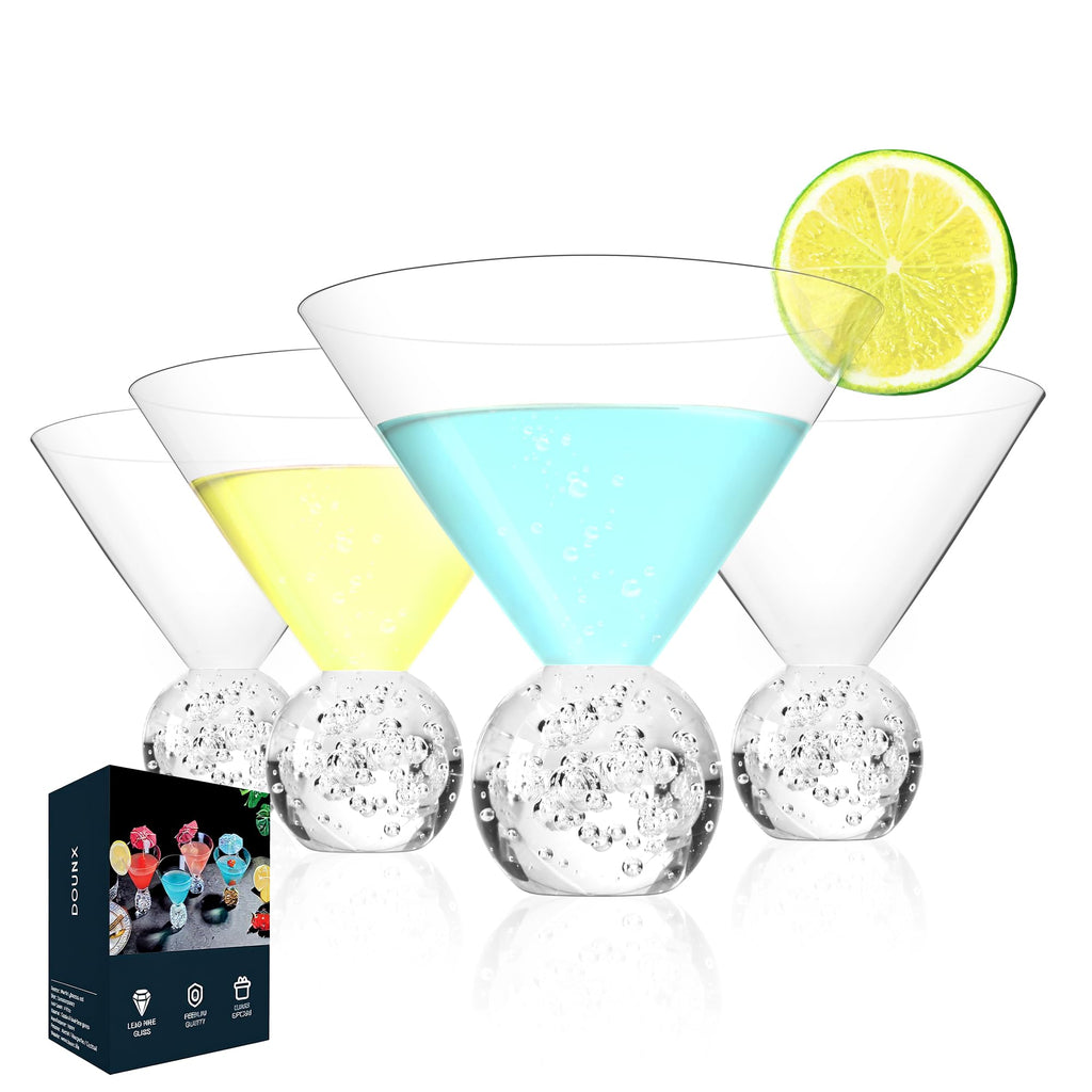 10oz Stemless Martini Glasses Set of 4 R710