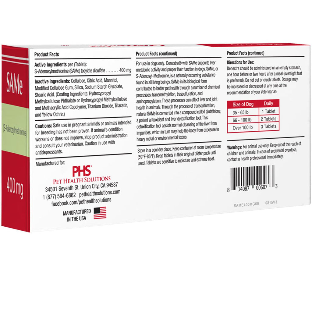 180 Tablets 400 mg S-Adenosyl-L-Methionine M71637