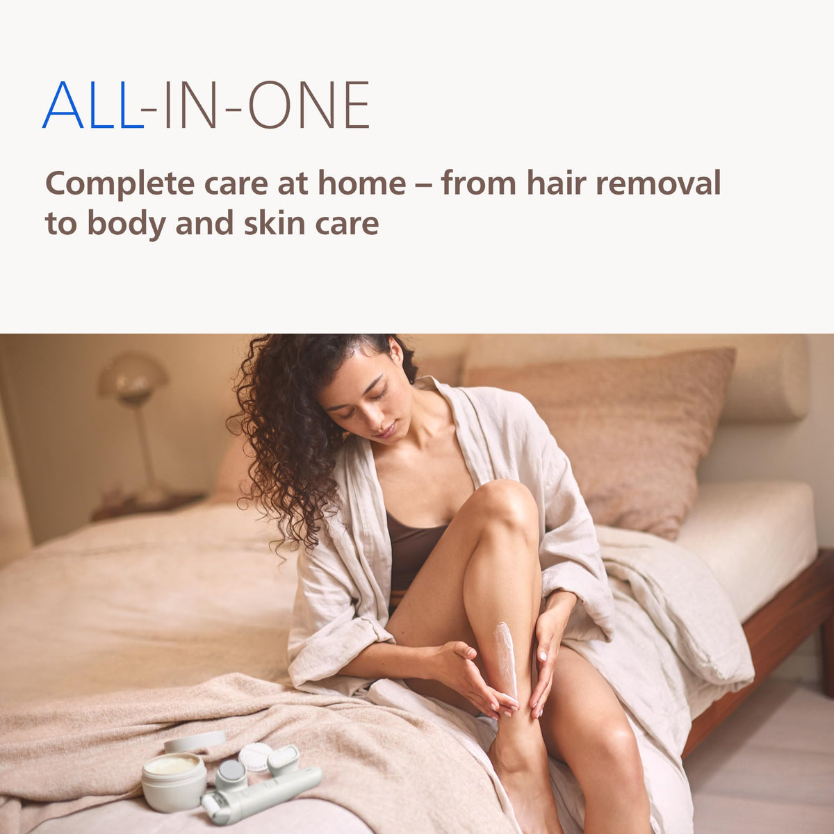 Cordless Wet and Dry Epilator with 7 Accessories C4908