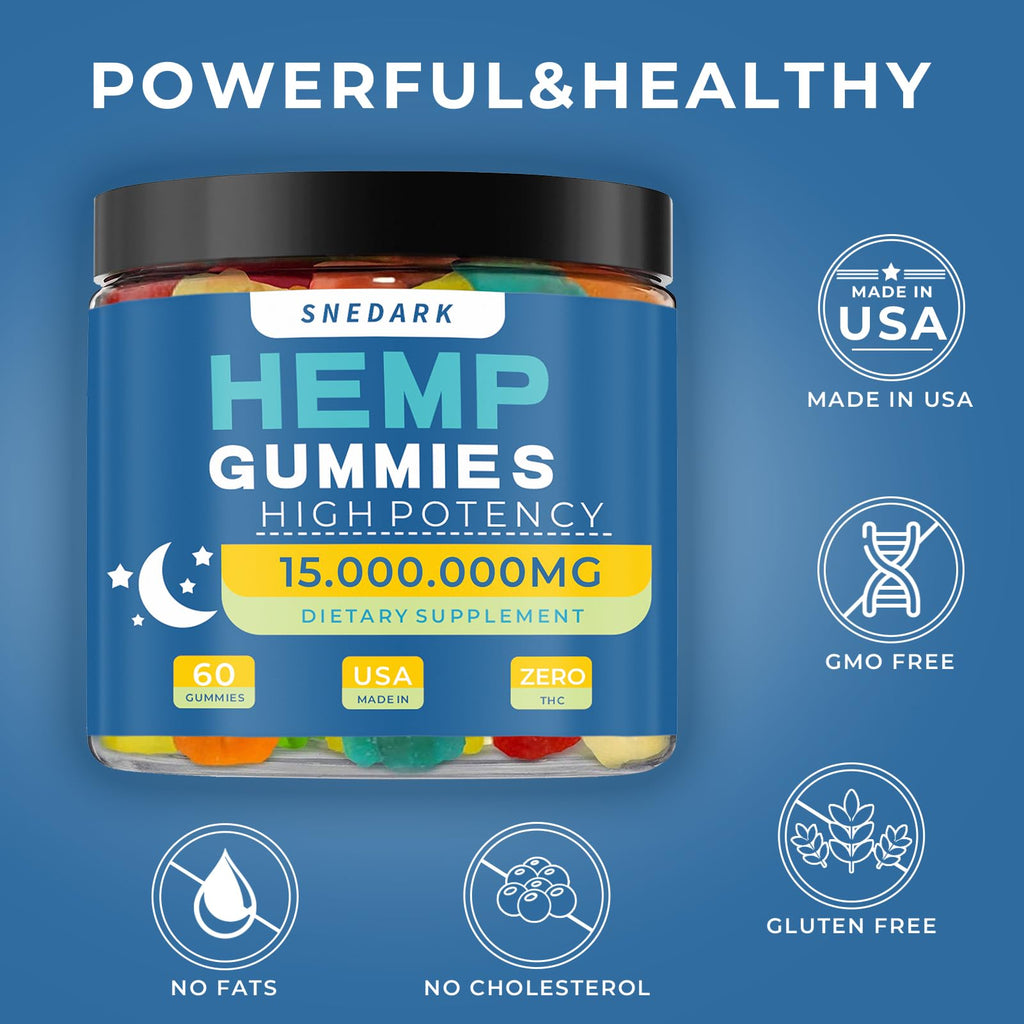 Hemp Gummies Extra Strength Natural Hemp Oil Extract R5925