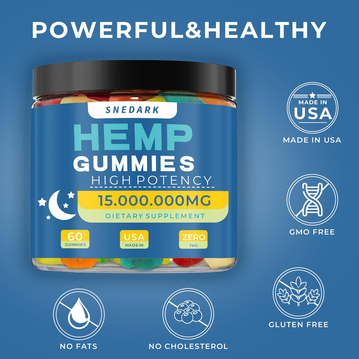 Hemp Gummies Extra Strength Natural Hemp Oil Extract R5925