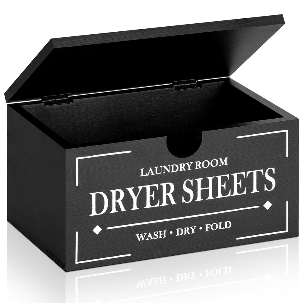 Black Dryer Sheet Holder with Lid F353404