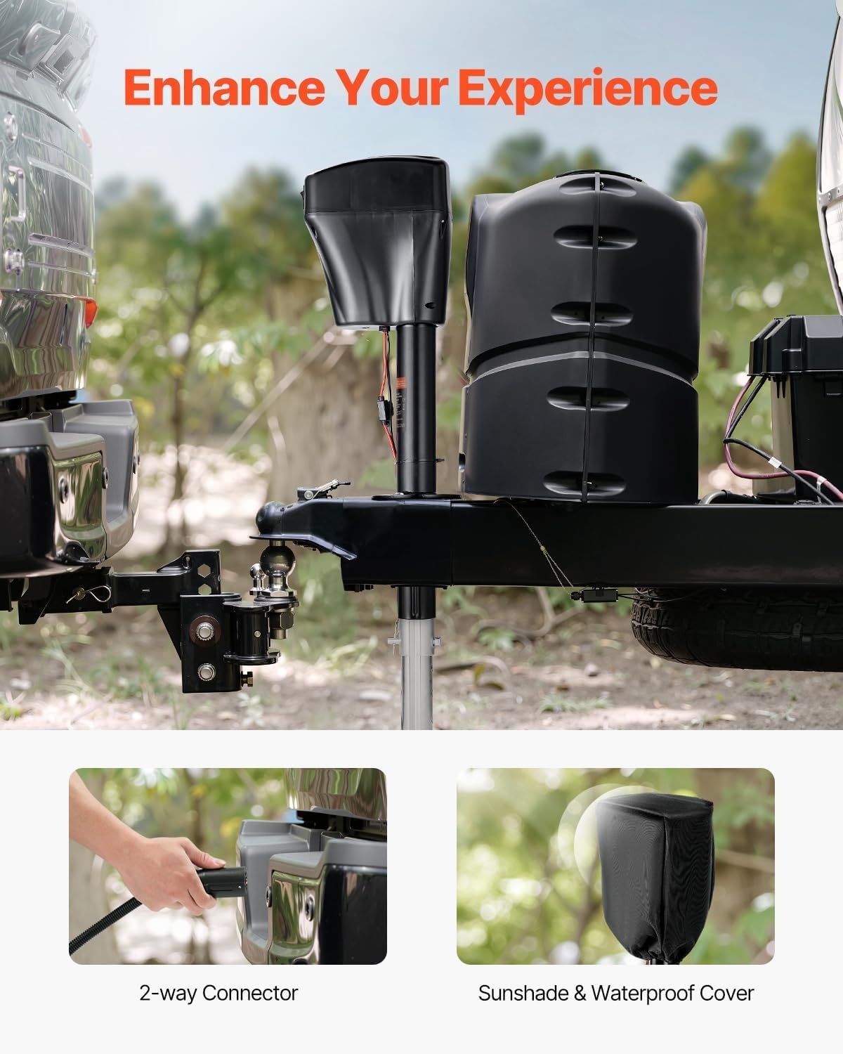 12v DC Electric Tongue Jack with Waterproof Cover M4726