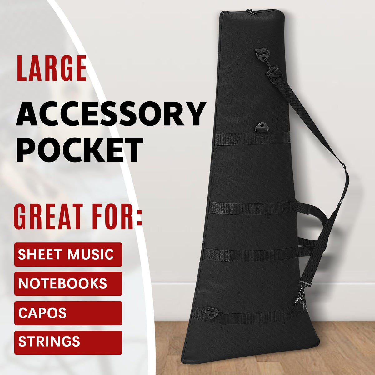 Foam Padded Guitar Gig Bag V964