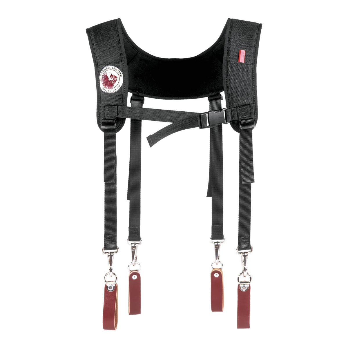 Leather Suspenders with Pockets I236080