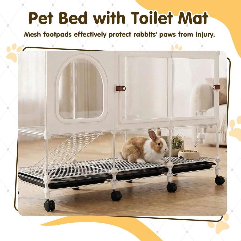 2-Tier Pet House Cage with Pull Out Tray H92407