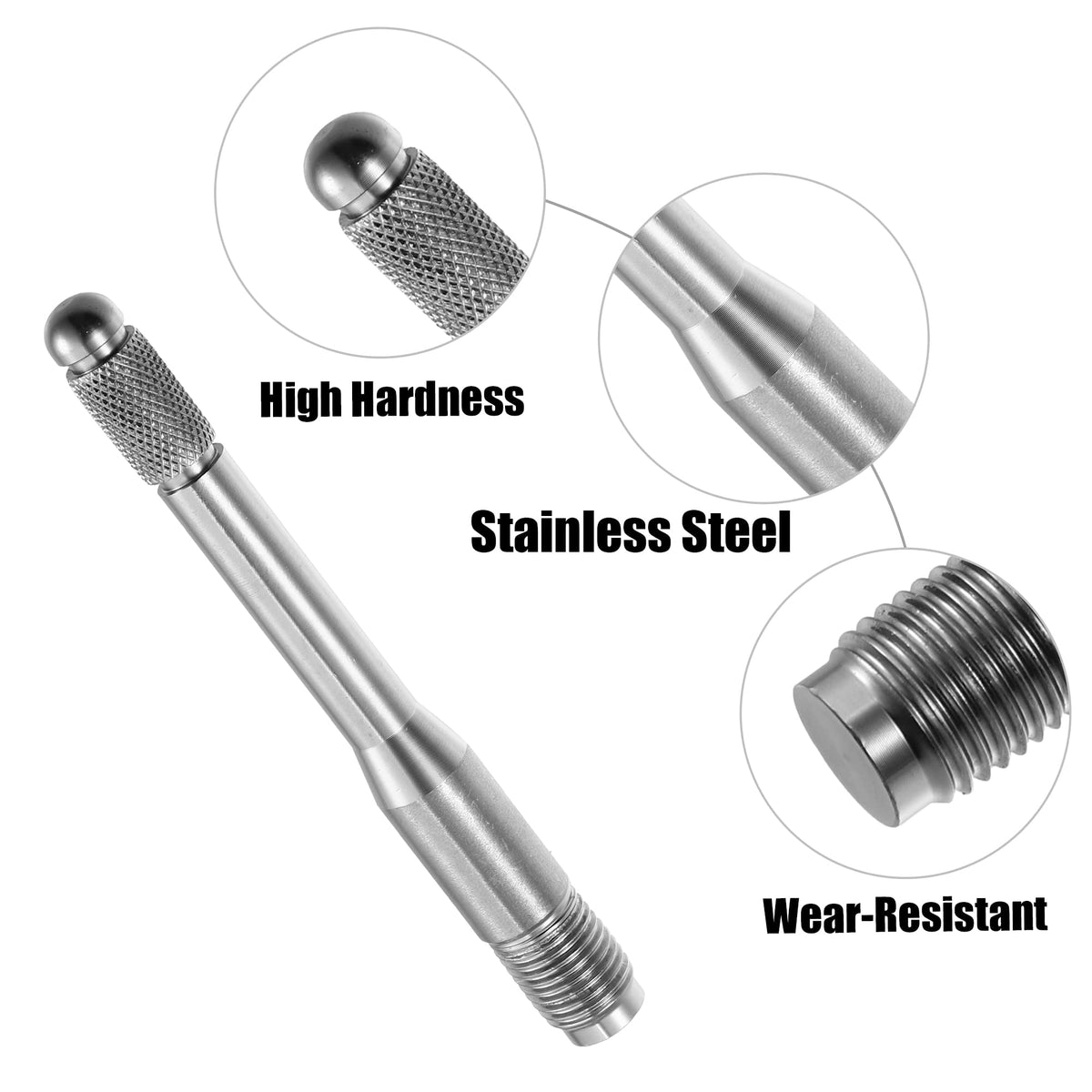 M14x1.5 Wheel Alignment Pin Mounting Tool Silver Tone P138515