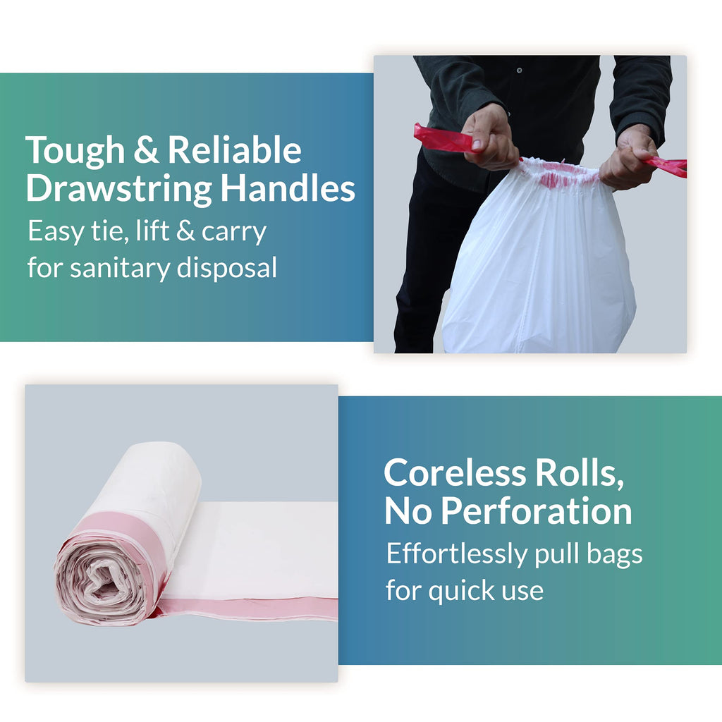 6-10 Gallon Drawstring Trash Bags 500 Count G668
