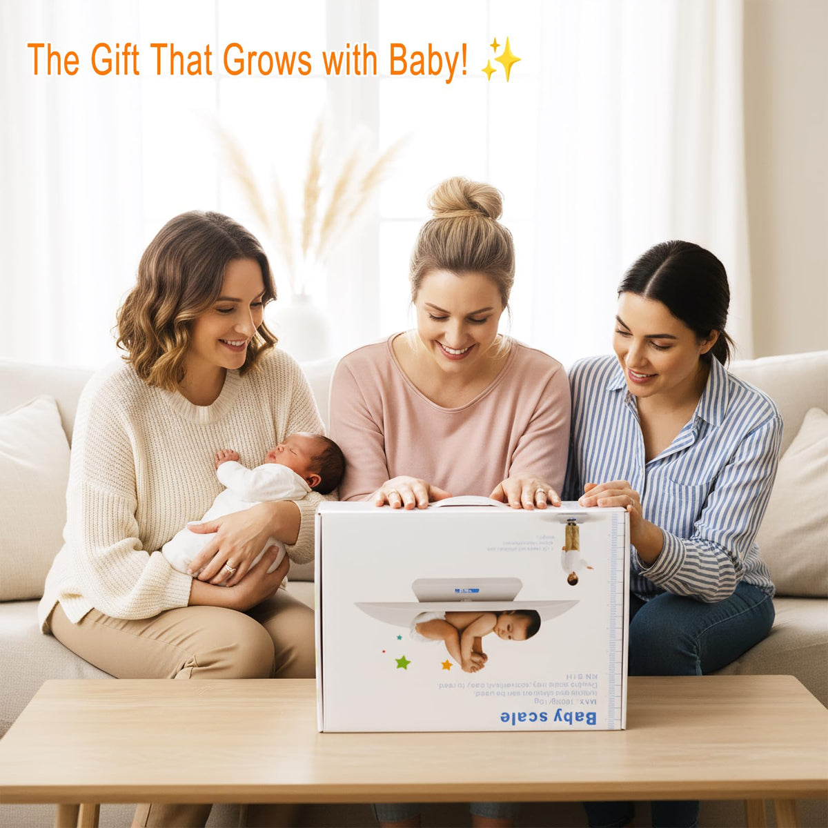 Baby Scale with Measuring Tray, LCD, 3 Weighing Modes C88333