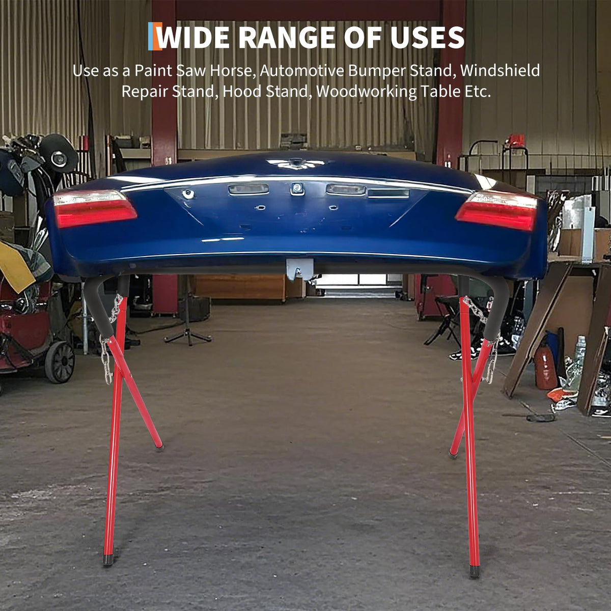 Heavy Duty Folding Work Stand, 500LB Capacity Portable Work Table E155471