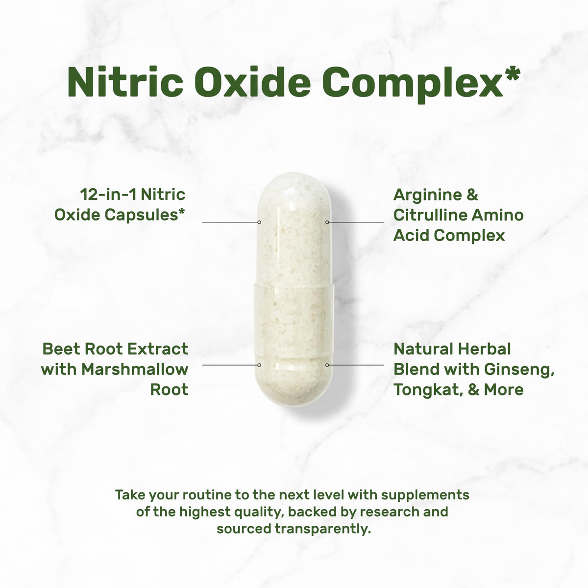3,000mg 300 Capsules Nitric Oxide Supplement B3668