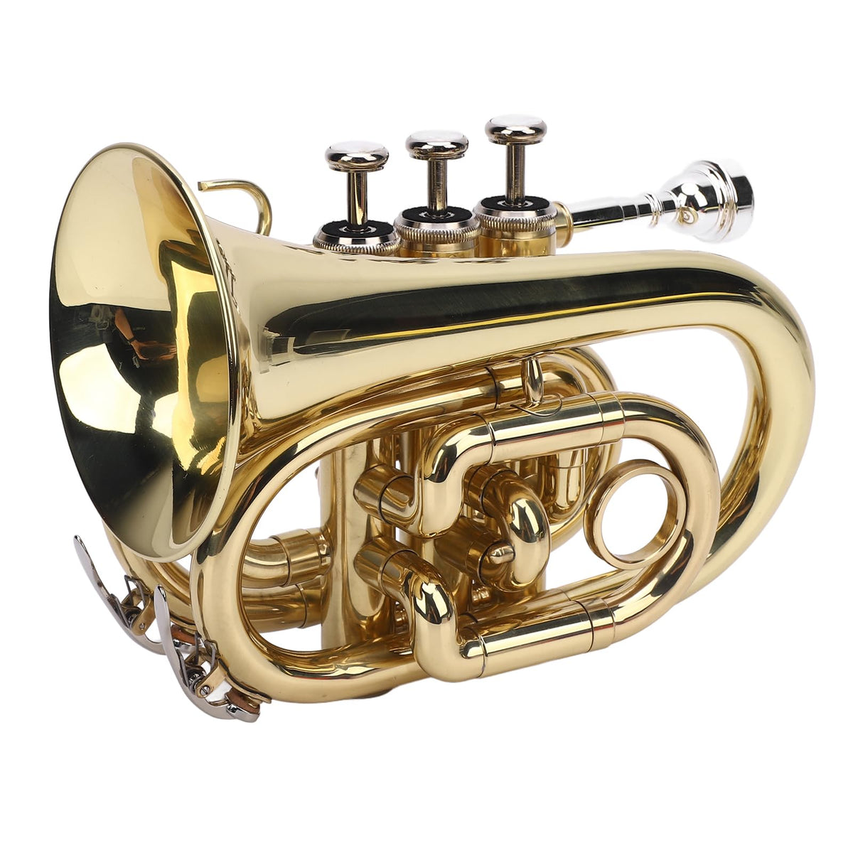 Bb Pocket Trumpet, Ni Plated Brass with 7C Mouthpiece M241417