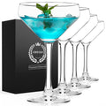 Coupe Cocktail Glasses Set of 4 Hand Blown Crystal 12Oz V56094