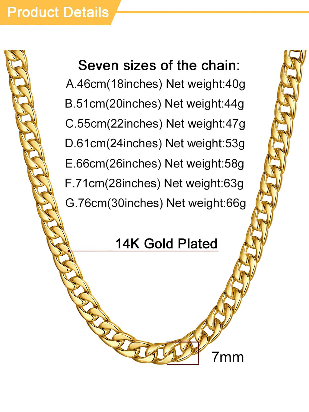 Cuban Link Chain Stainless Steel Necklace P35681