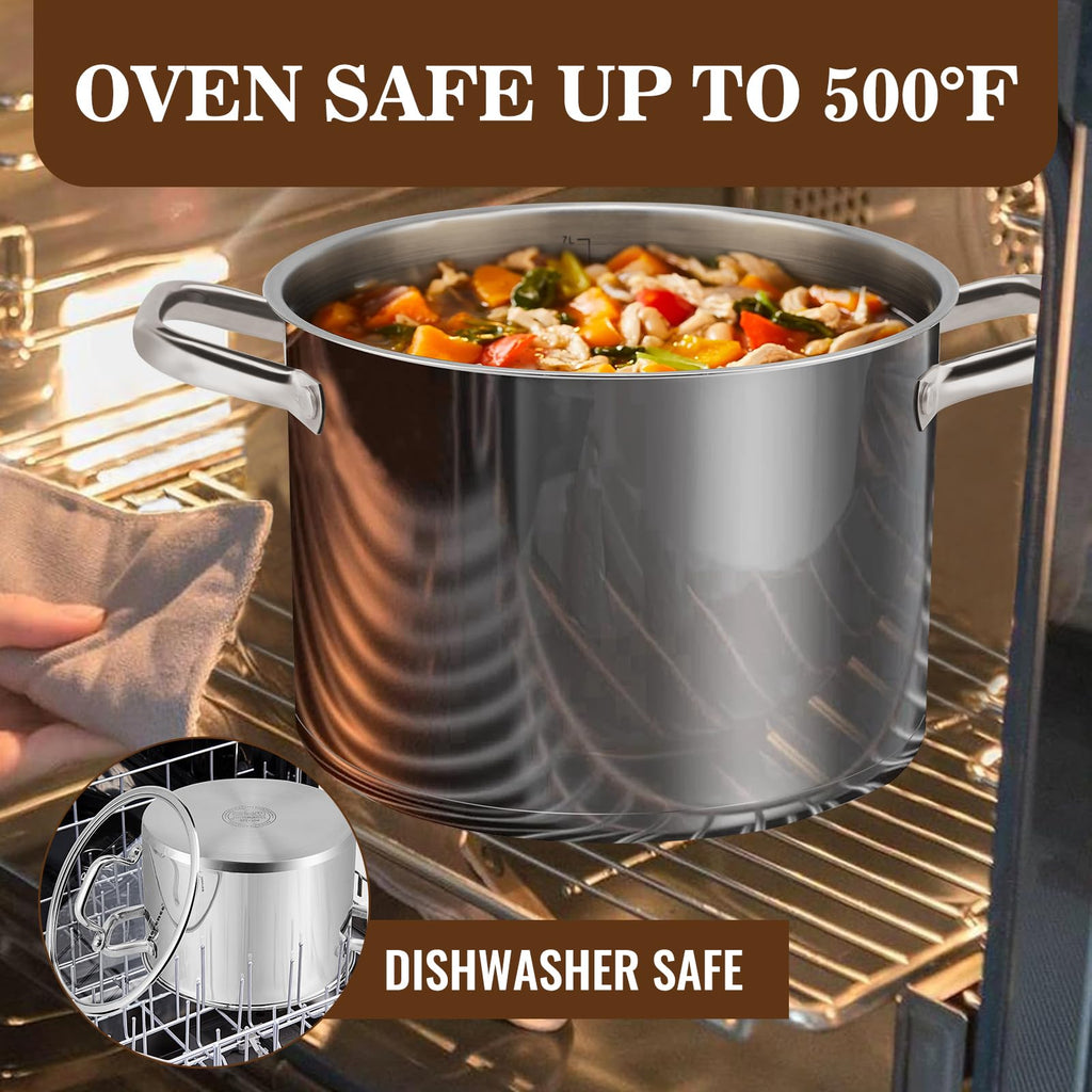 Stainless Steel 8-Quart Stock Pot R507