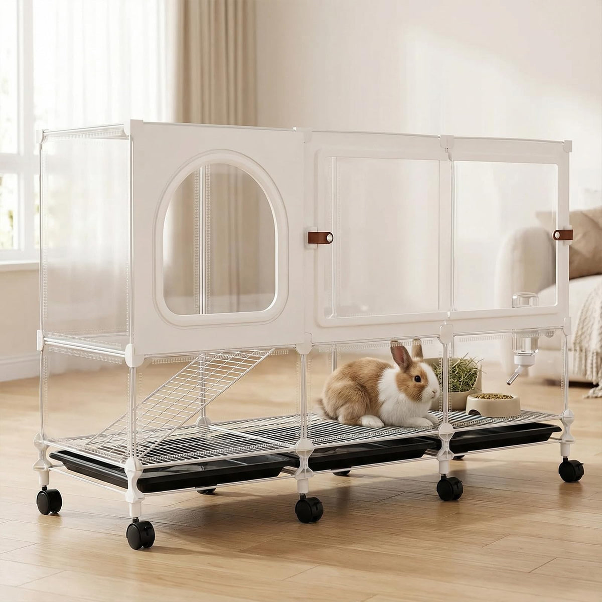 2-Tier Pet House Cage with Pull Out Tray H92407