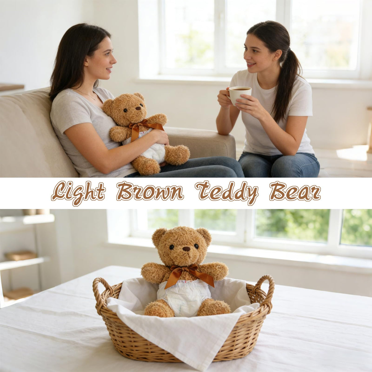Baby Shower Games Set of 12 with Diapers, Baby Dolls, White Organza Bags and Blindfolds H24302
