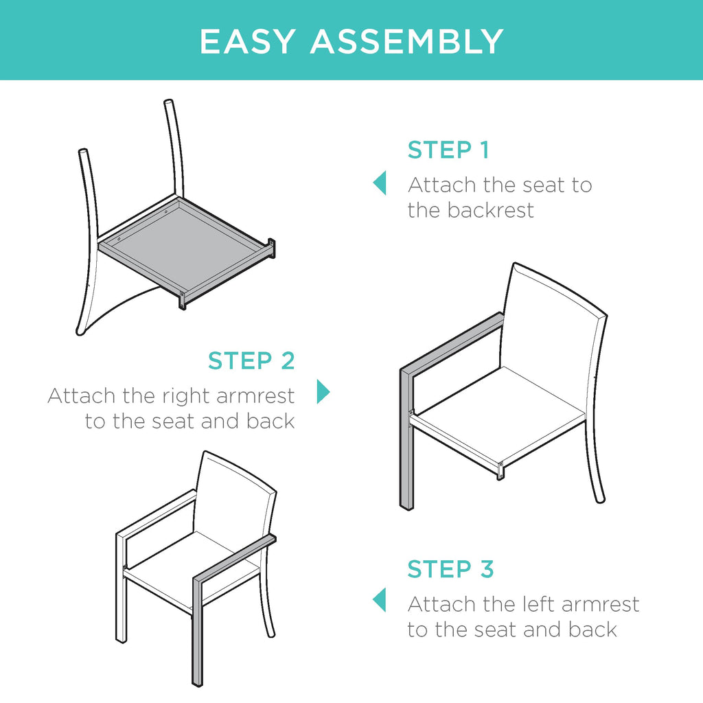 Set of 2 Stackable Outdoor Wicker Dining Chairs P80764