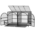 42" Heavy Duty Metal Dog Crate with Divider Q500915